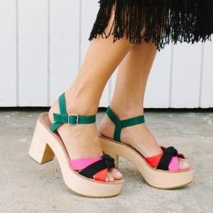 Loeffler Randall Elsa Platform Sandals Sz 37